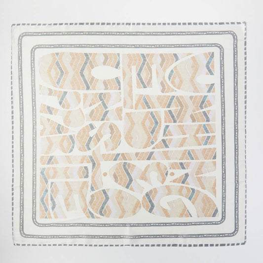 Abstract Tribal Print Square Bandana Scarf