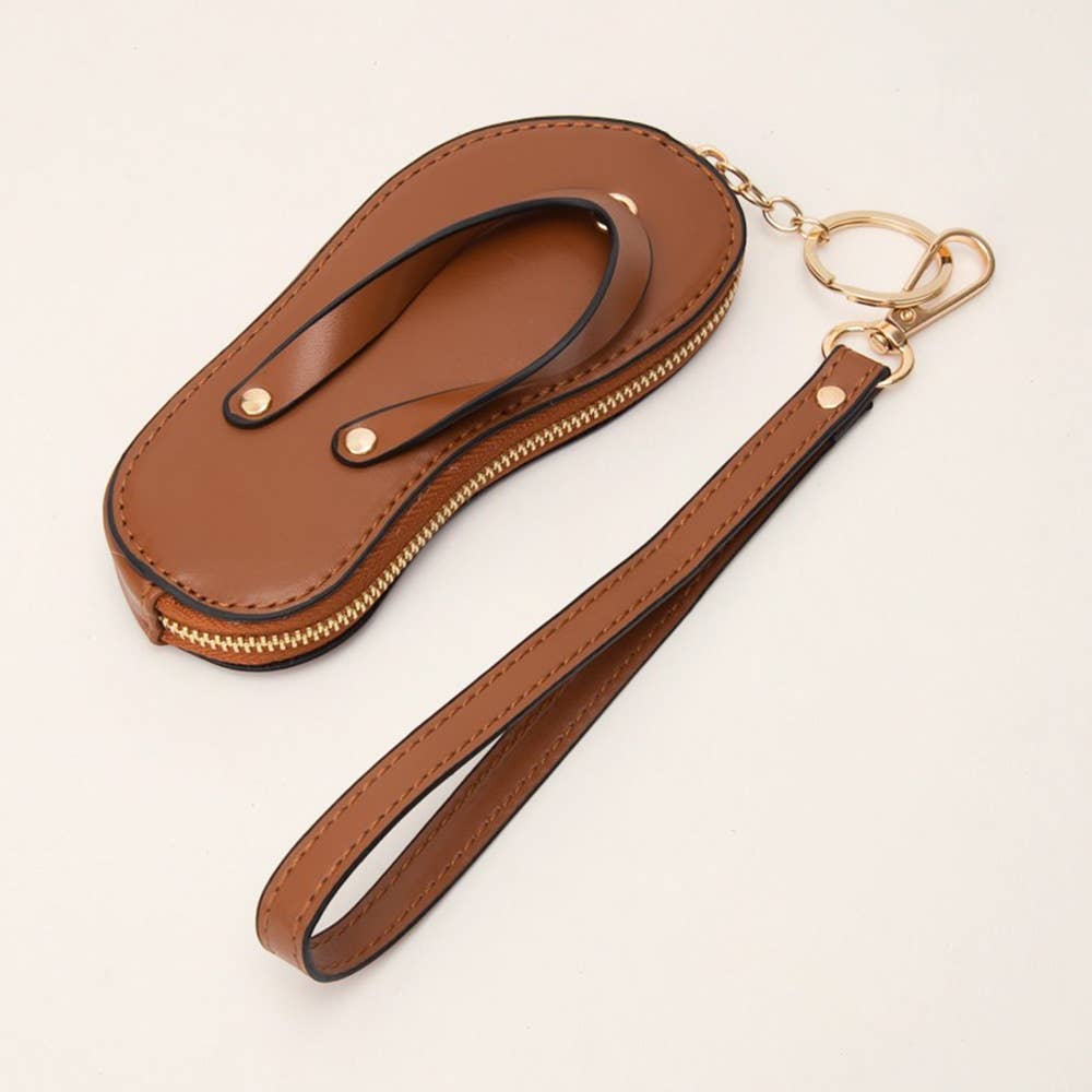 Mini Flip-flop Wristlet Keychain