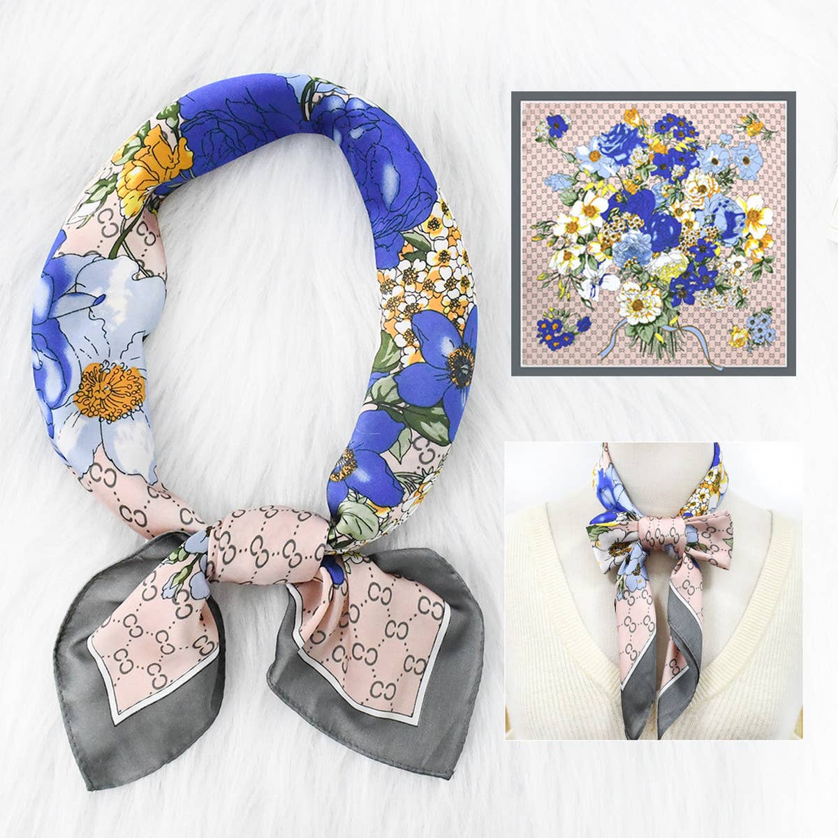Double Print Square Scarf