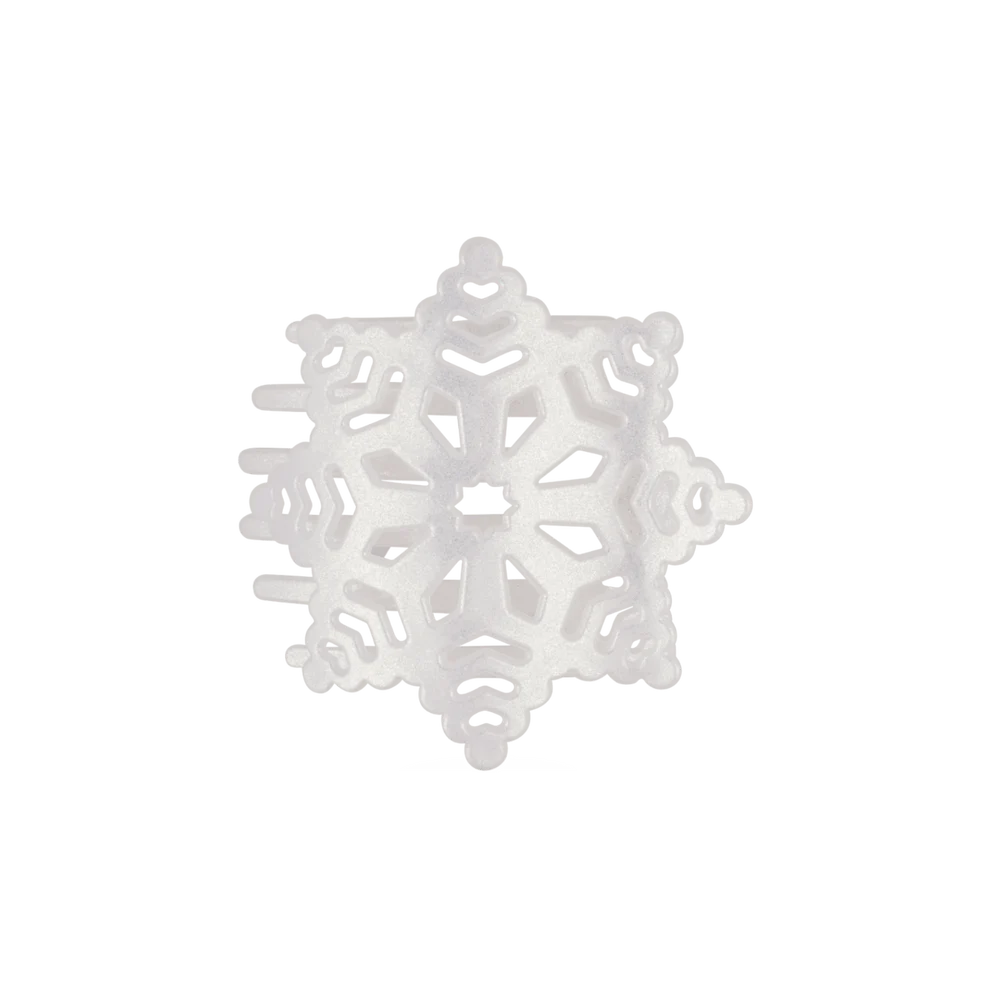 TELETIES- Glitter Snowflake Flat Hair Clip