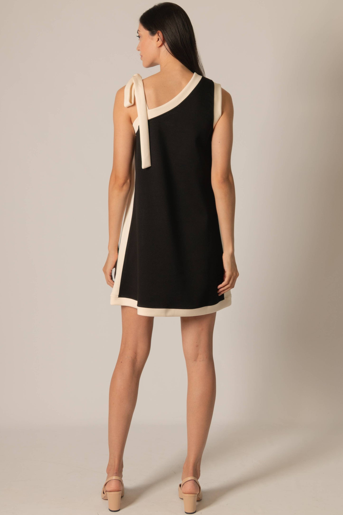 Reece Contrast Tie Strap Mini Dress