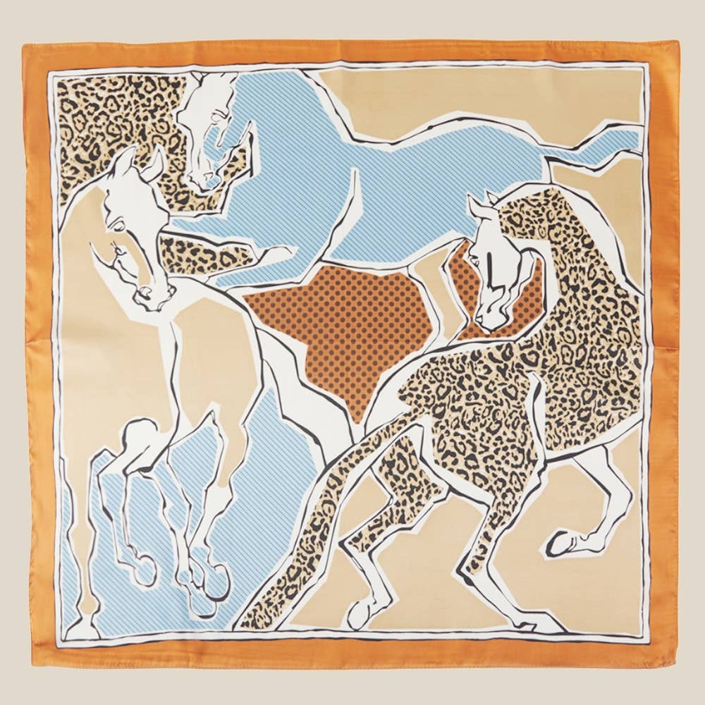 Horse Art Print Scarf