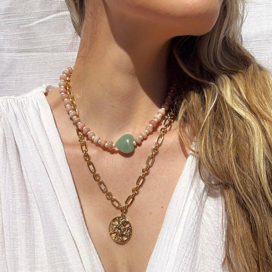 Arden Pink Opal Necklace