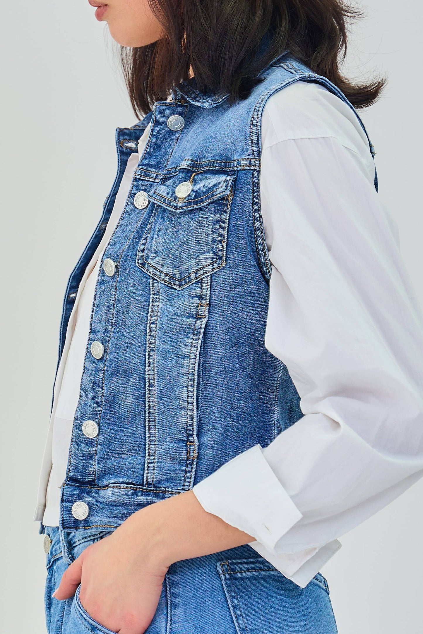 Lottie Denim Vest