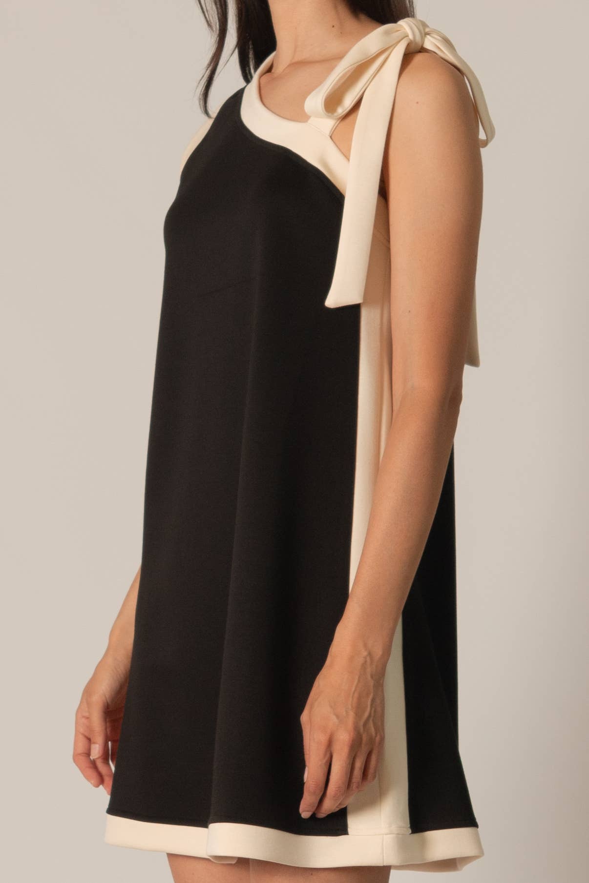 Reece Contrast Tie Strap Mini Dress