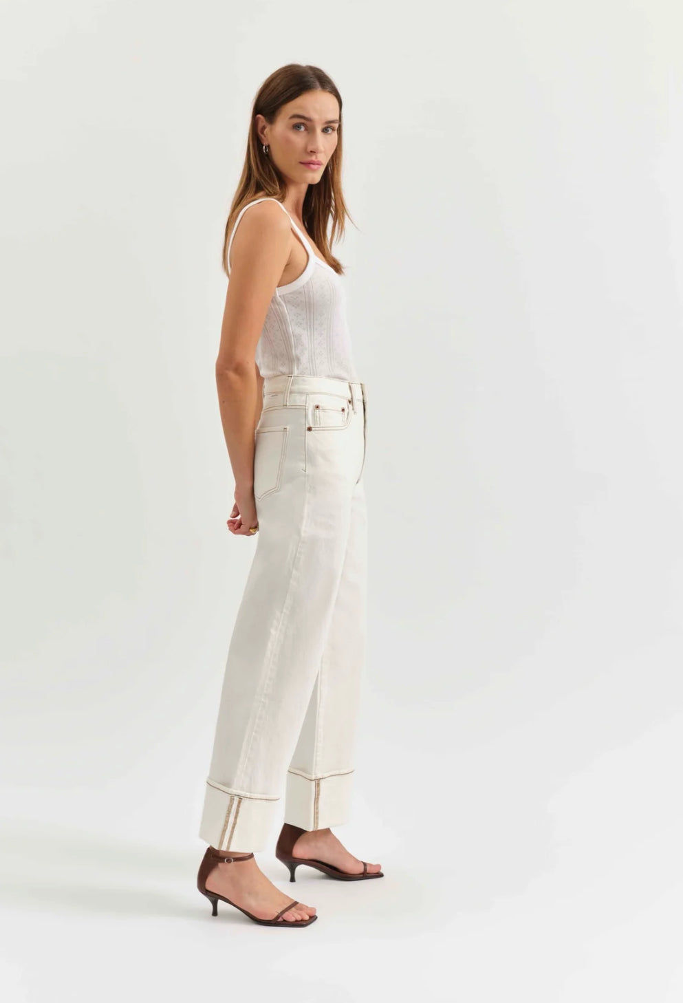 DAZE- Eastside High Rise Cuff Jeans