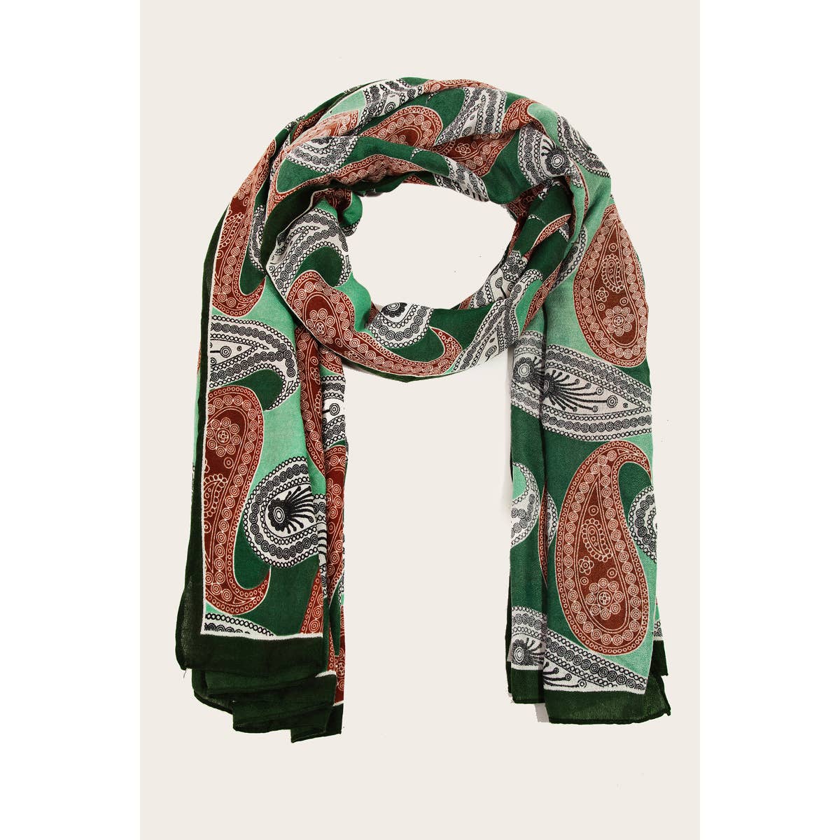 Paisley Print Oblong Scarf