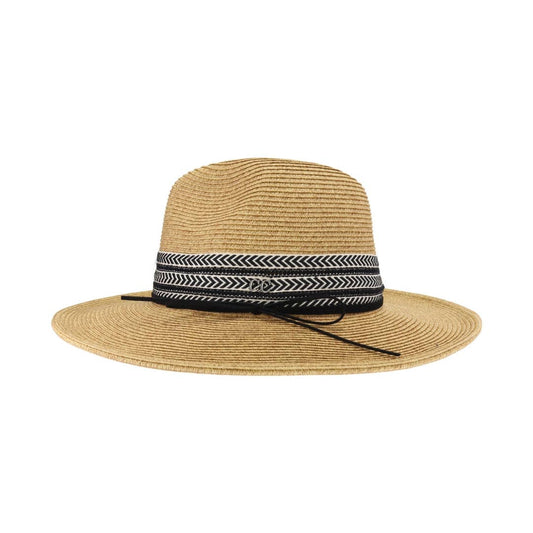 Chevron Band Panama Sun Hat