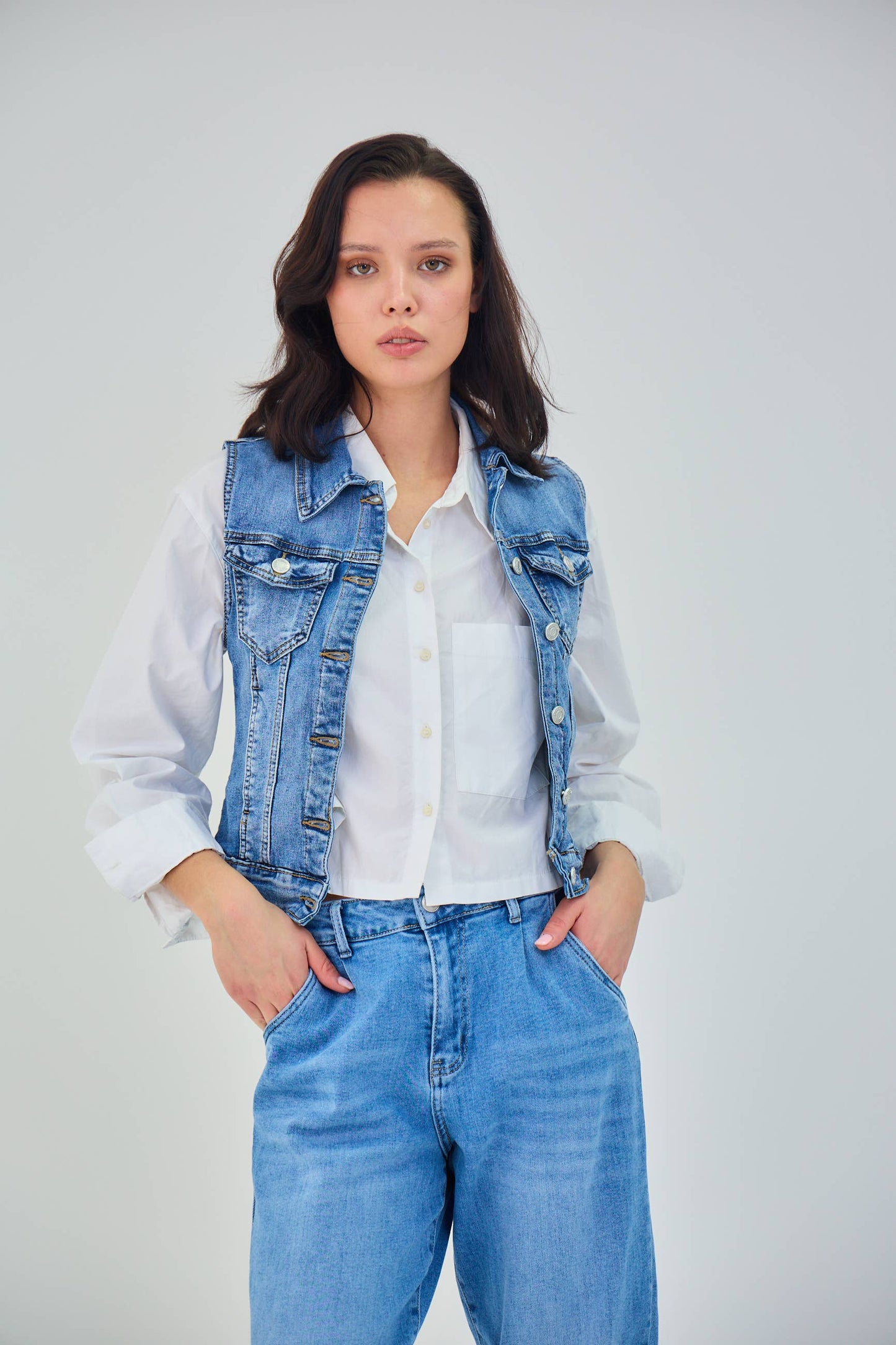 Lottie Denim Vest