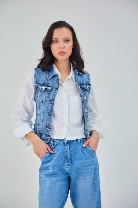 Lottie Denim Vest