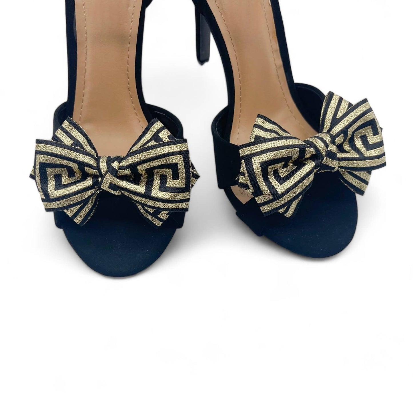 Greek Key Bow Shoe Clip