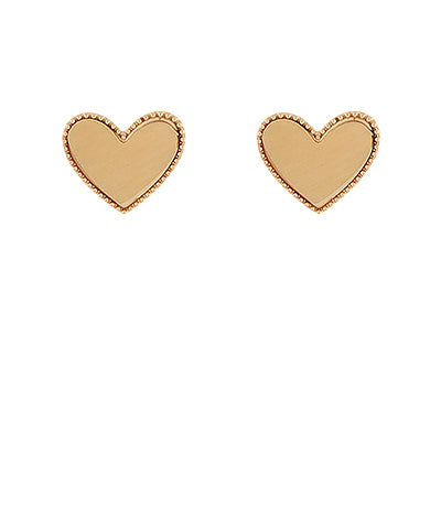 Gold Heart Earrings