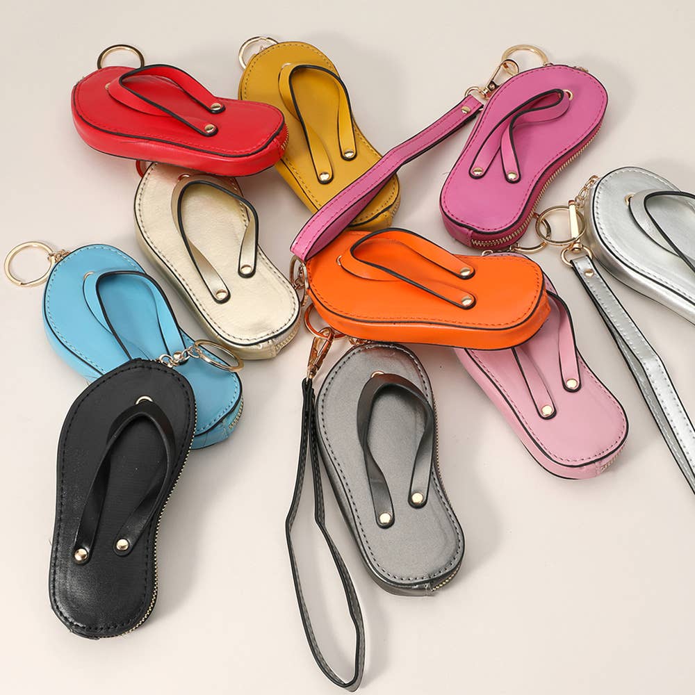 Mini Flip-flop Wristlet Keychain
