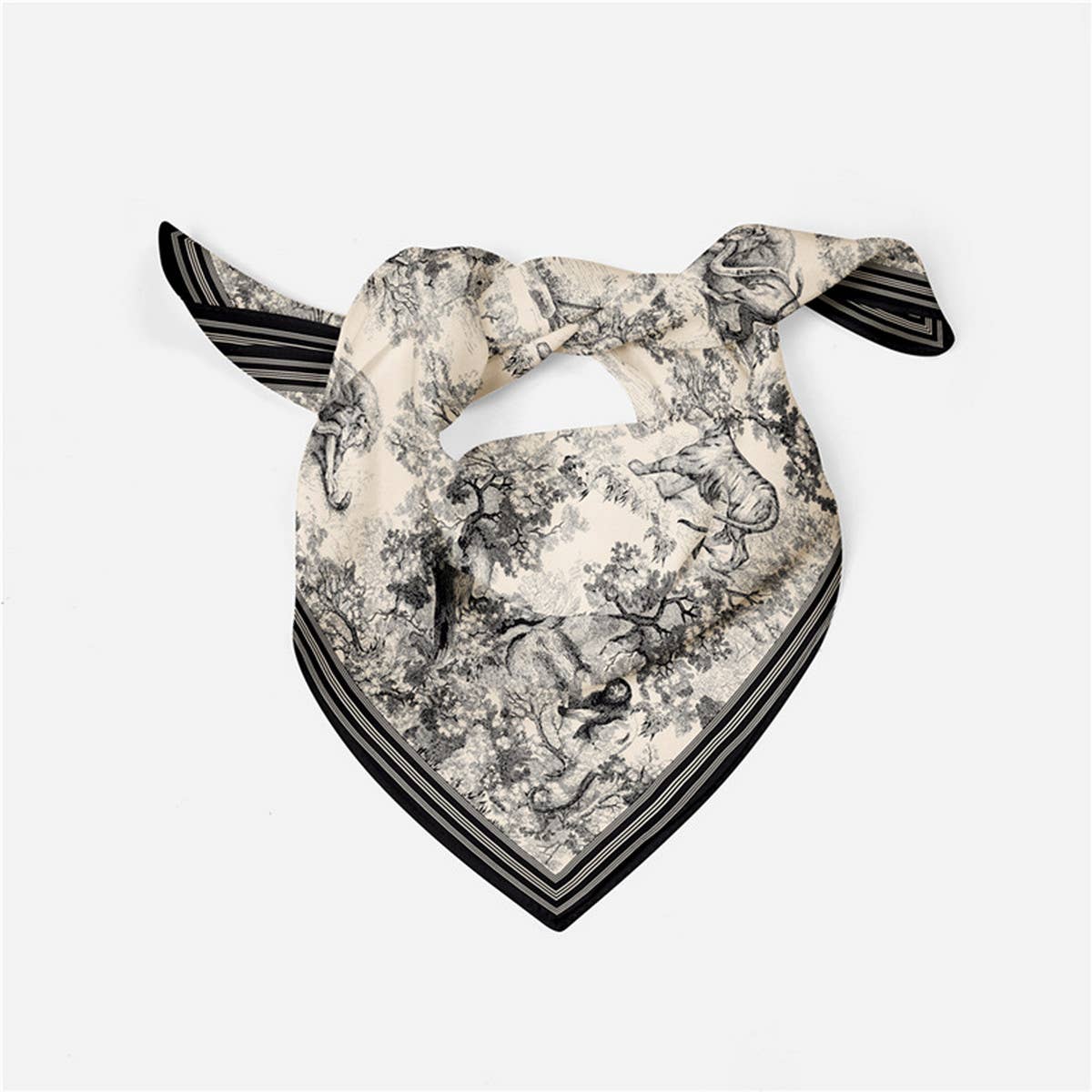 French Jungle Square Scarf