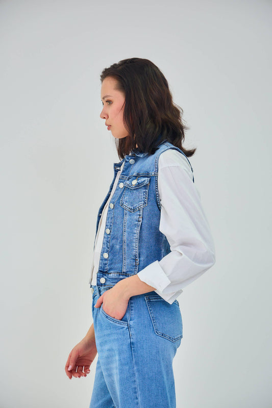 Lottie Denim Vest