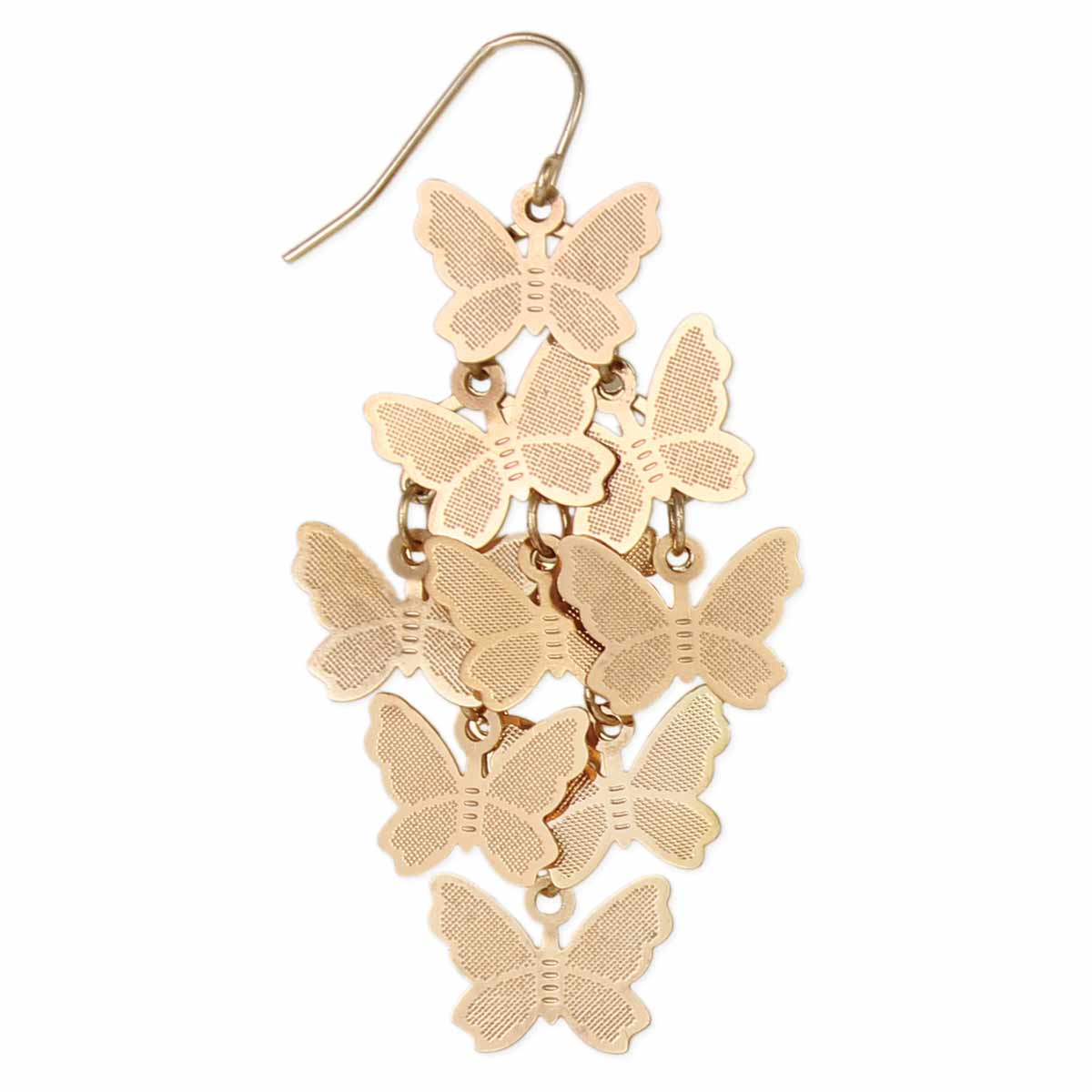 Butterfly Flurry Gold Earrings