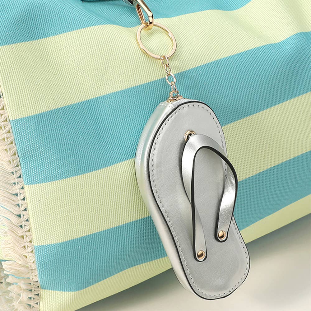 Mini Flip-flop Wristlet Keychain