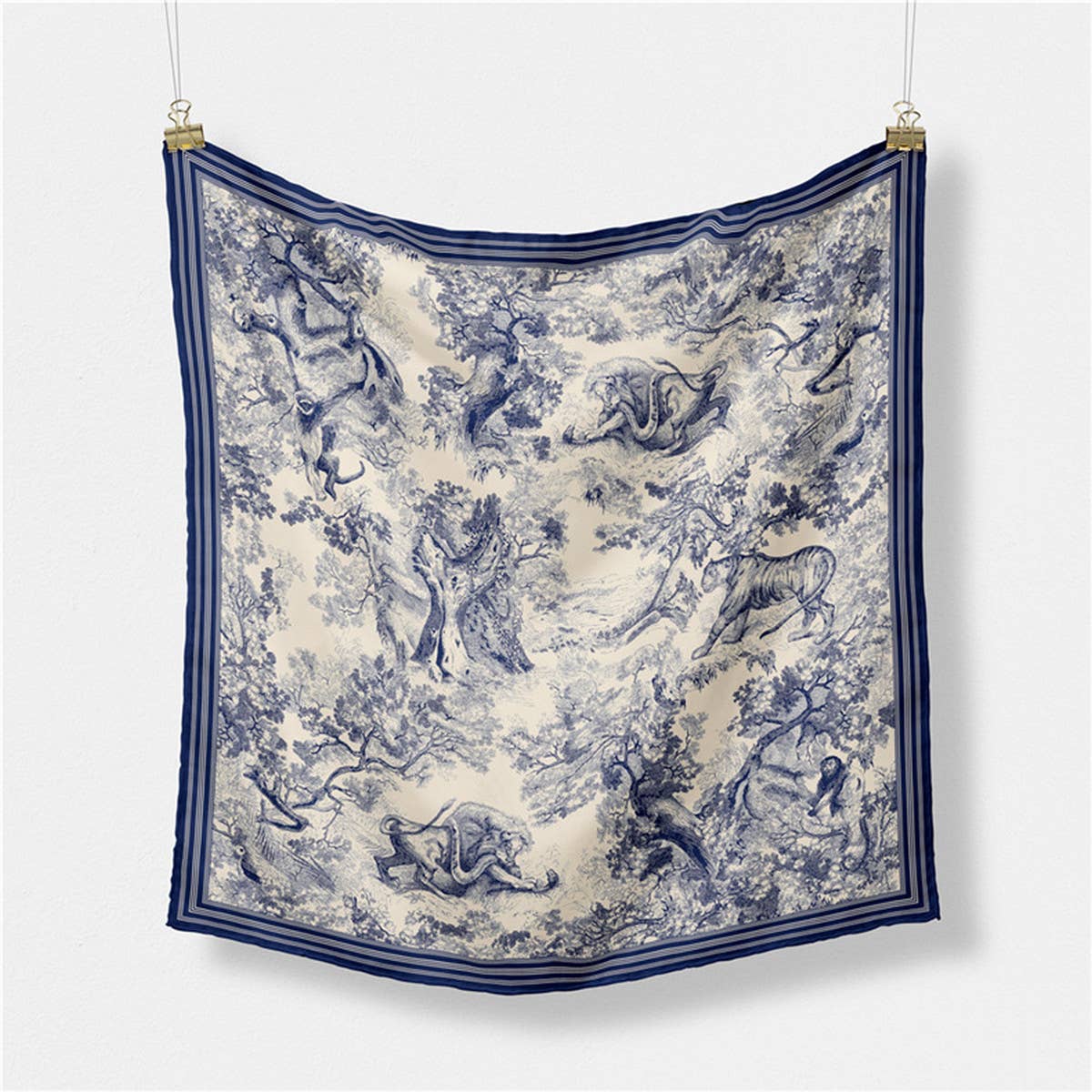 French Jungle Square Scarf