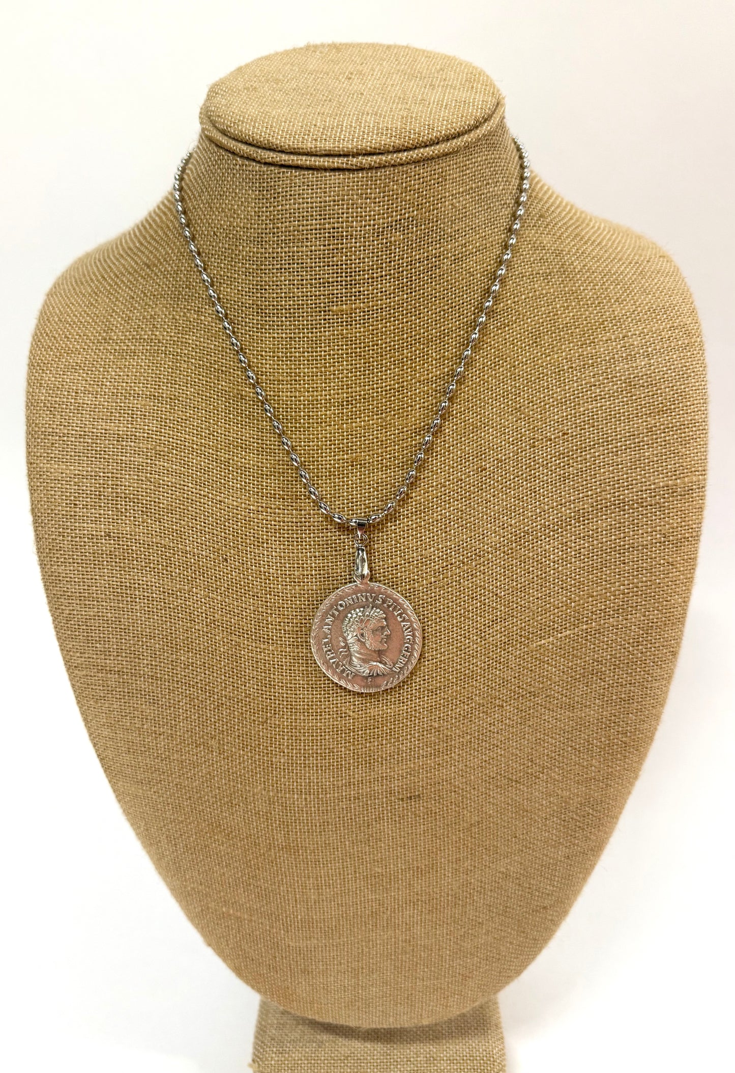 SINCERELY SAILOR-Silver Coin Necklace