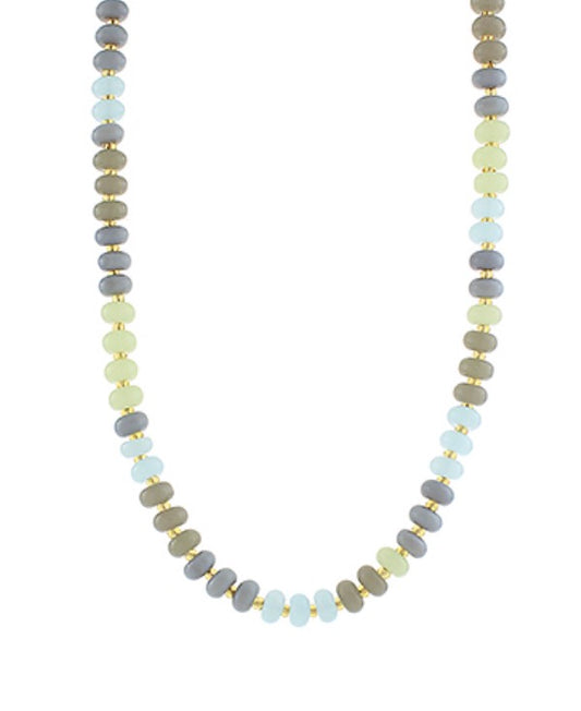 Small Beaded Necklace with Gold