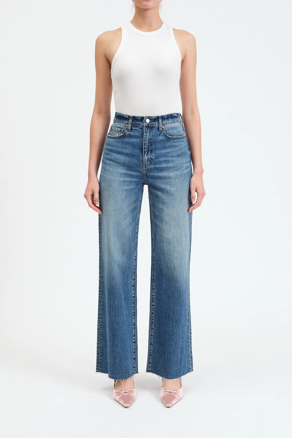 DAZE- Far Out High Rise Wide Leg Jeans