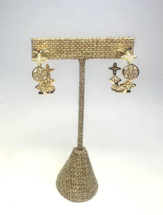 Celine Rhinestone Hoops