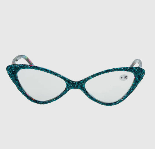 Cat Eye Rhinestone Readers