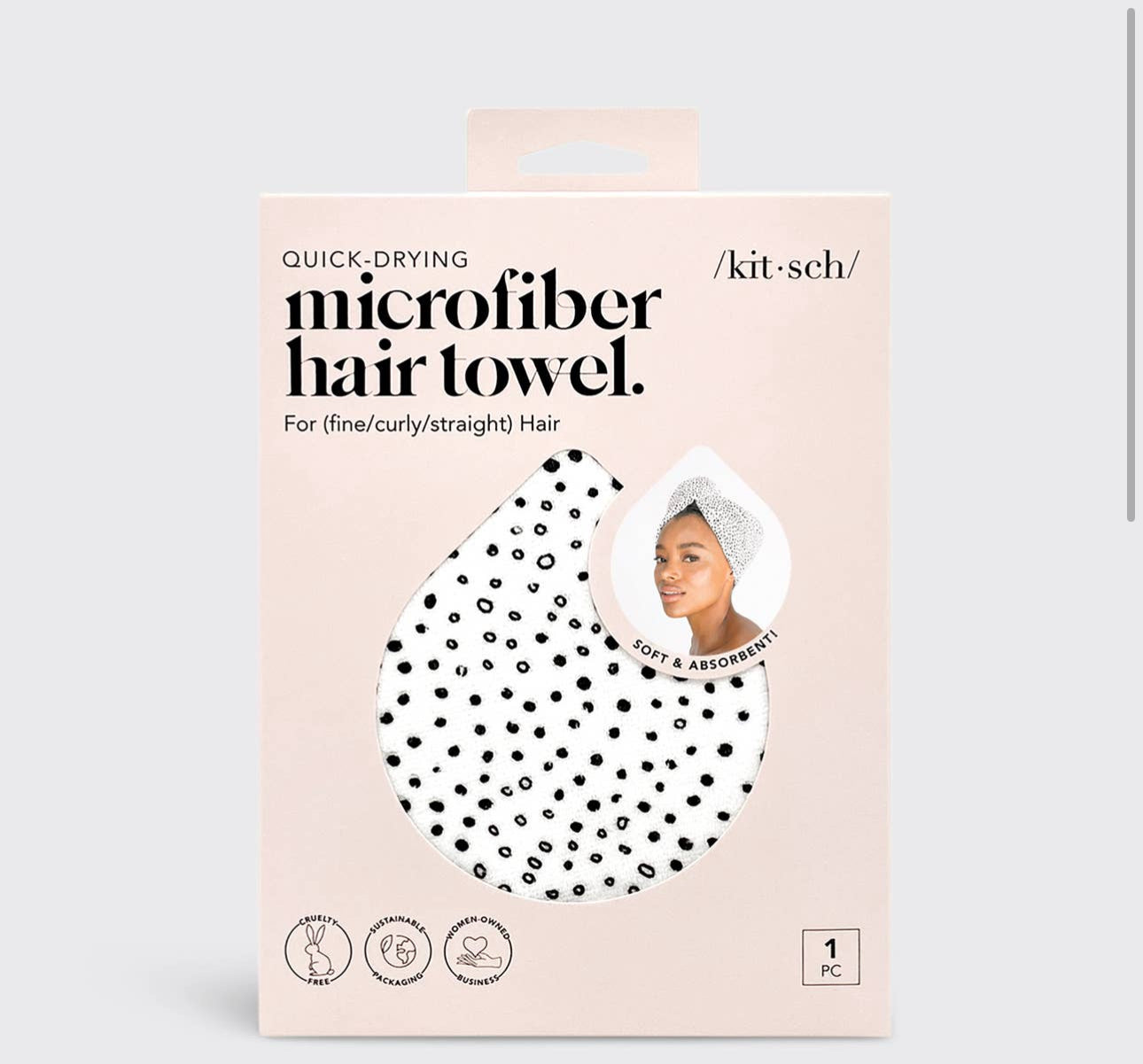 /KIT•SCH/- Microfiber Hair Towel