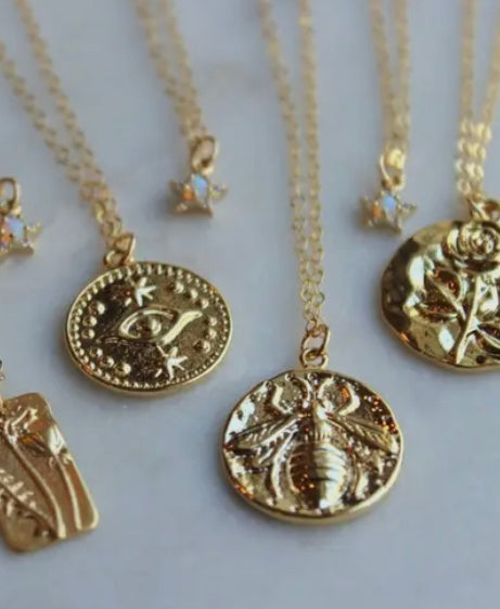 Gold Bee Necklace