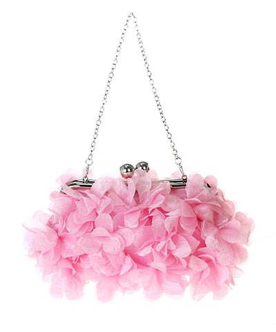Chiffon Flower Clutch