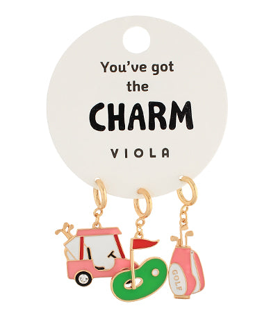 Golf Shoe Charm Set