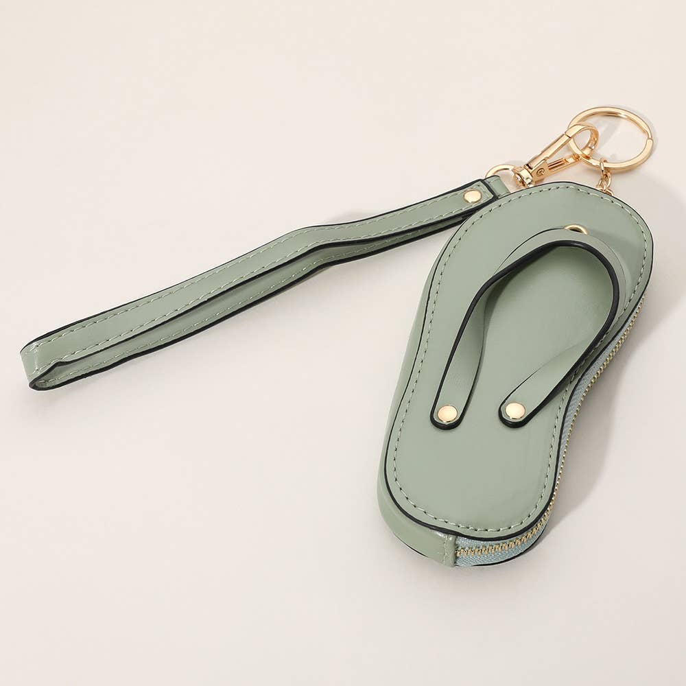 Mini Flip-flop Wristlet Keychain