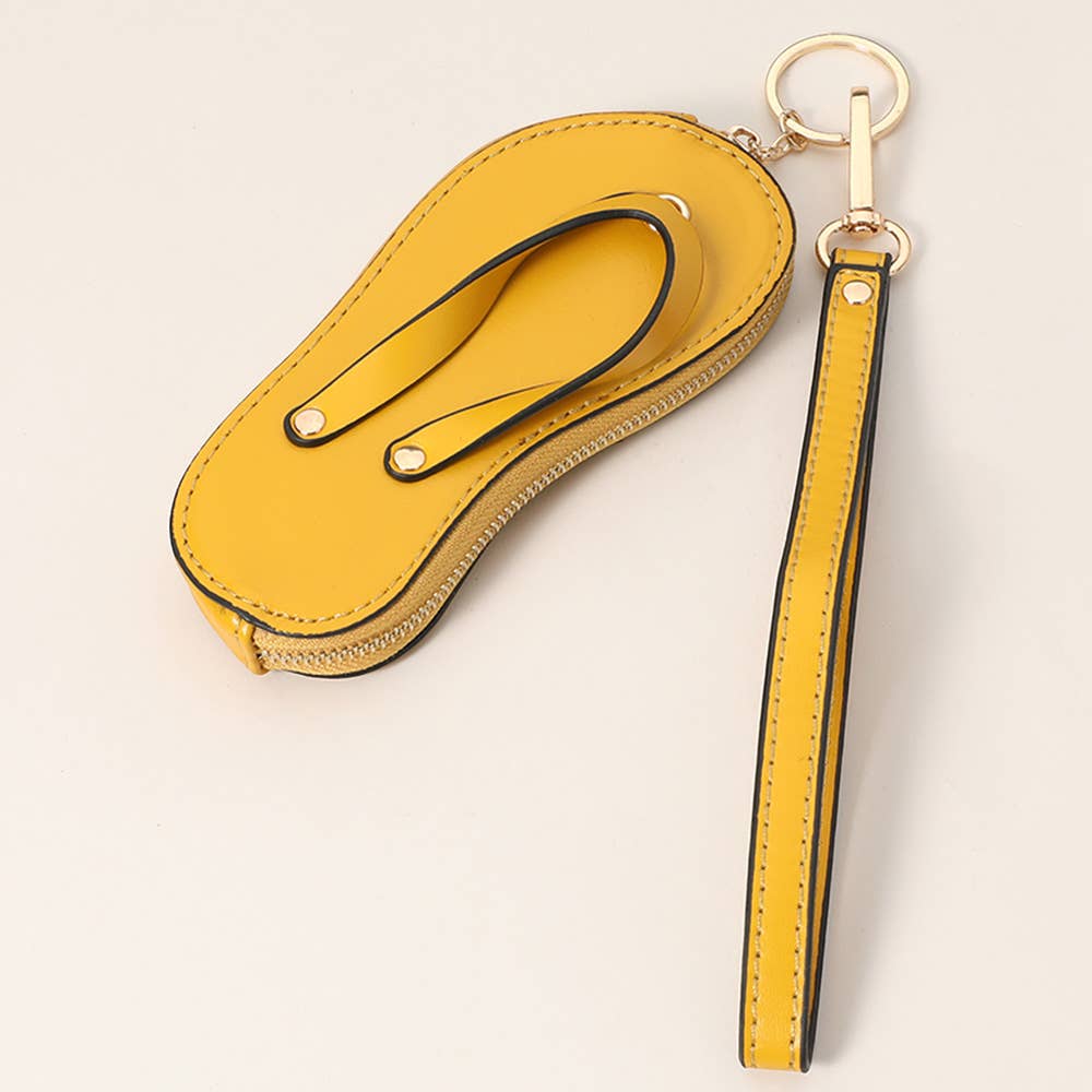 Mini Flip-flop Wristlet Keychain
