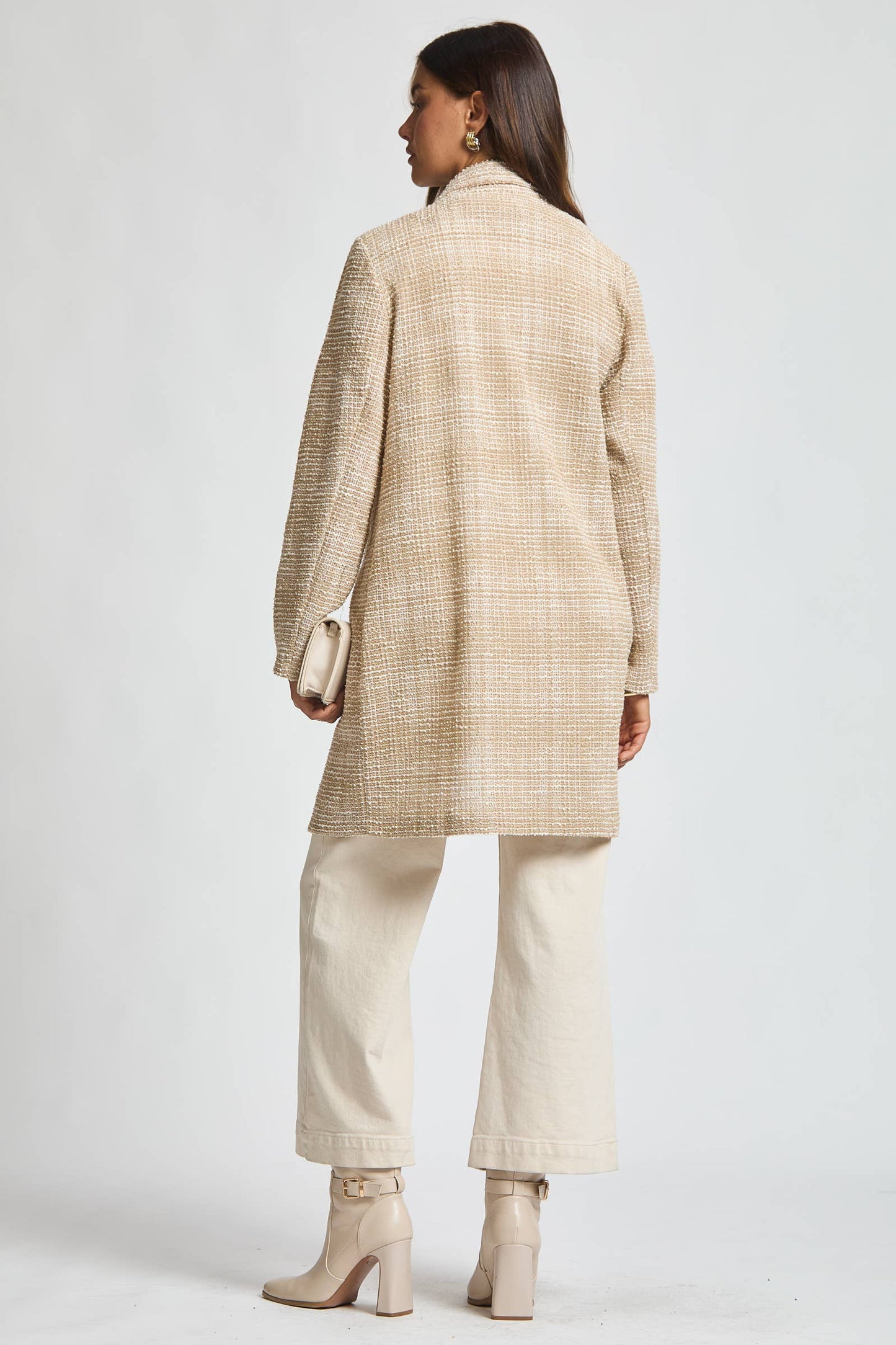 Greer Open Front Midi Blazer