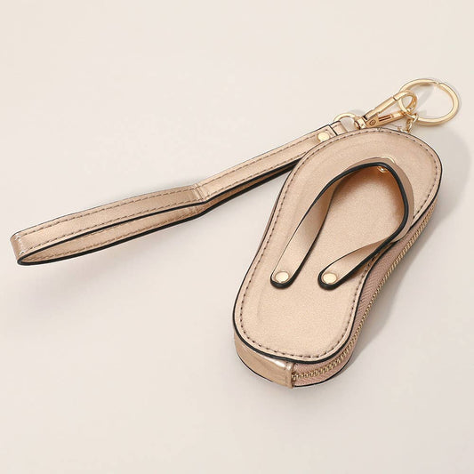 Mini Flip-flop Wristlet Keychain