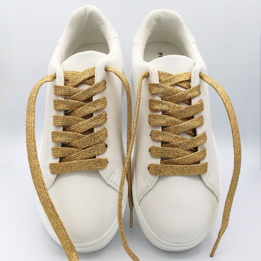 Gold Glitter Shoelaces