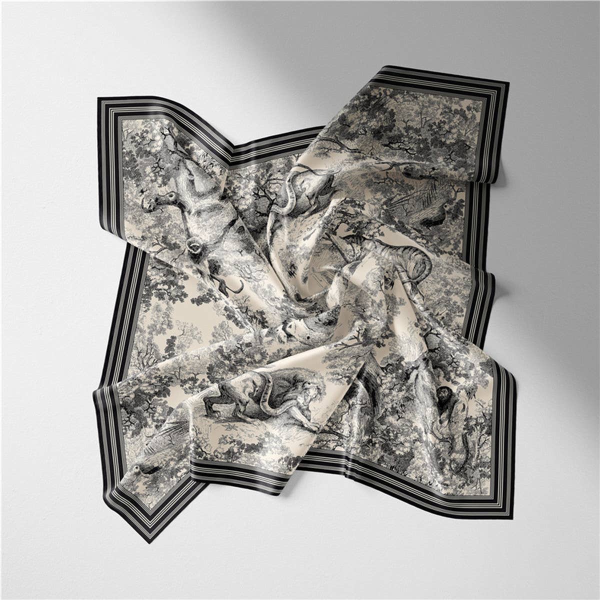 French Jungle Square Scarf