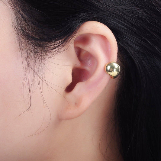 14K Gold Filled 8.7mm Wide Rounded 1PC Ear Cuff