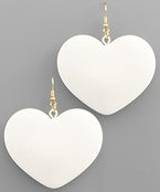 Acrylic Heart Earrings