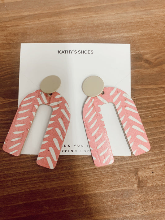 Leather Arch Earrings