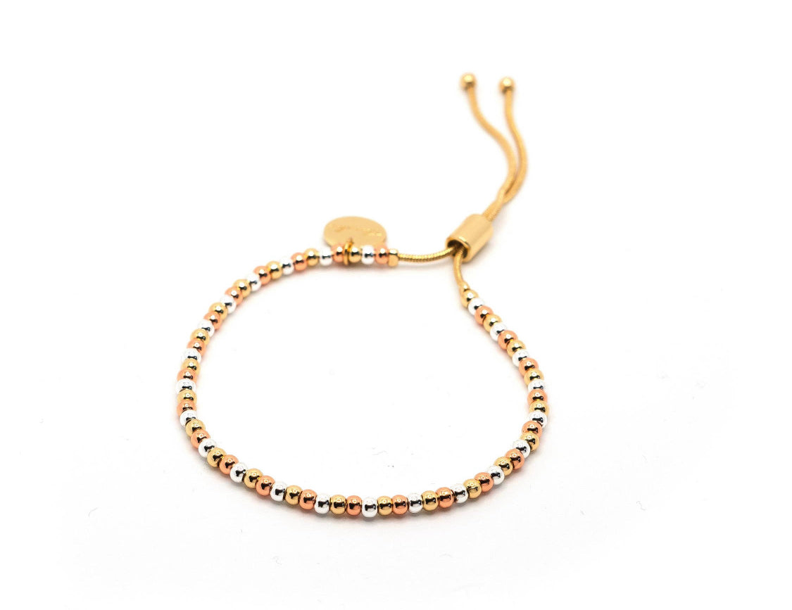 Tri Tone Adjustable Bracelet