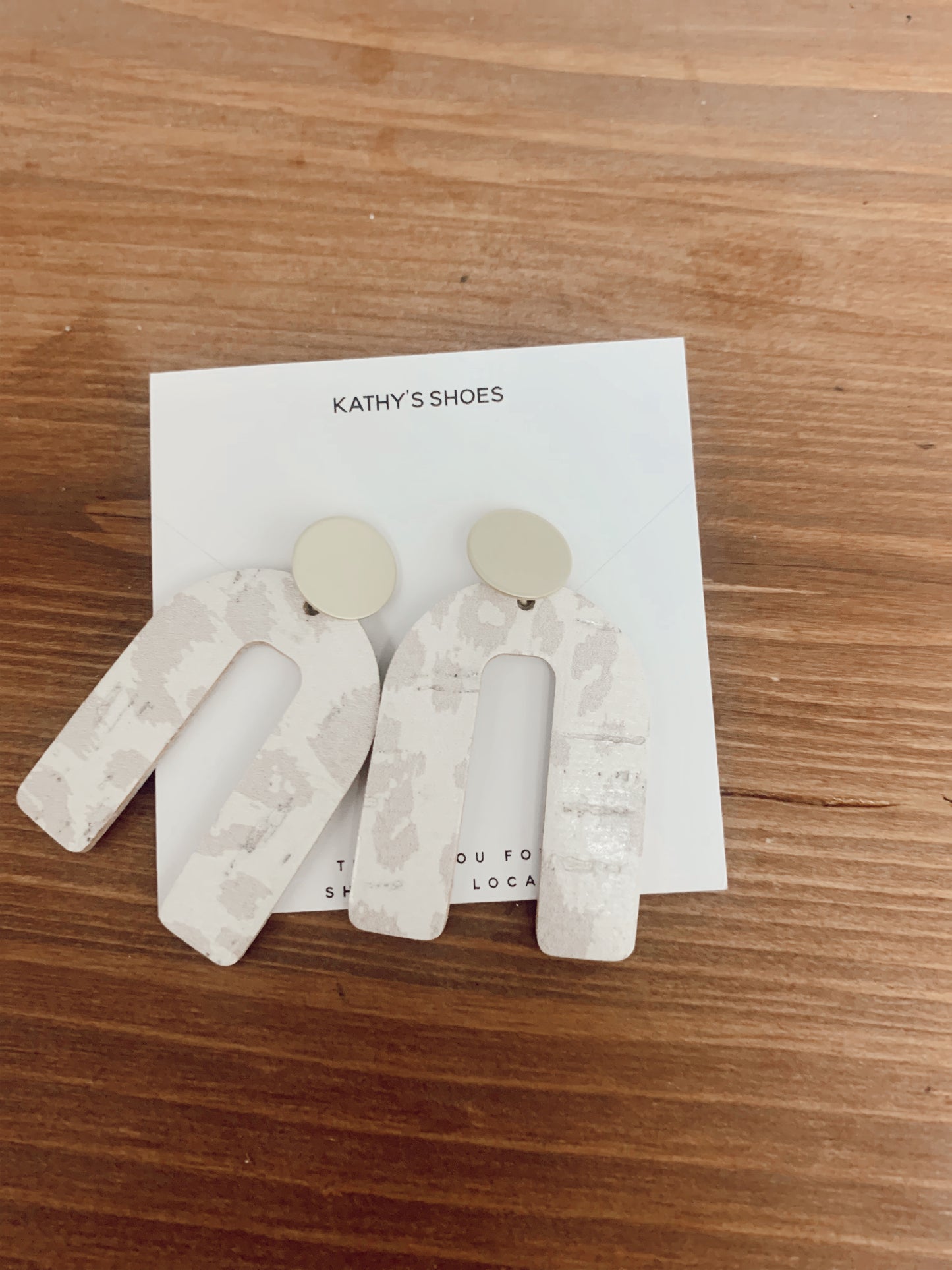 Leather Arch Earrings