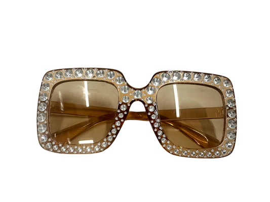 Rhinestone Square Sunglasses