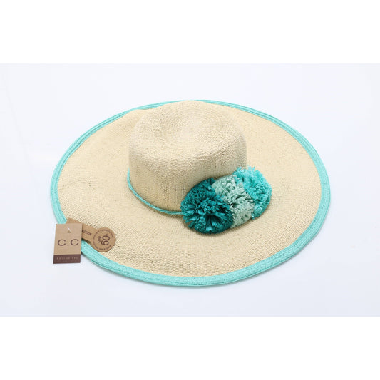Braided Hat with Double Paper Flower