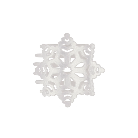 TELETIES- Glitter Snowflake Flat Hair Clip
