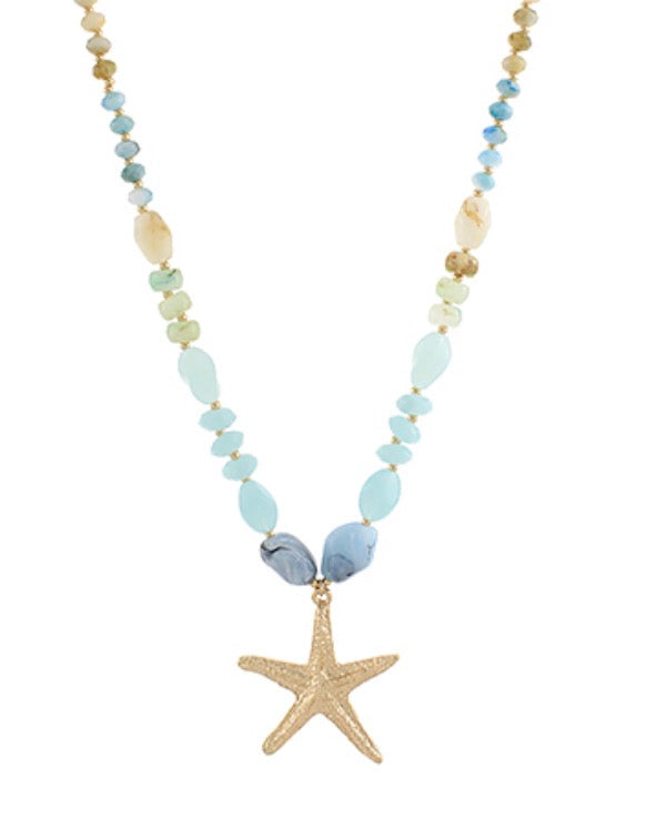 Beaded Starfish Necklace