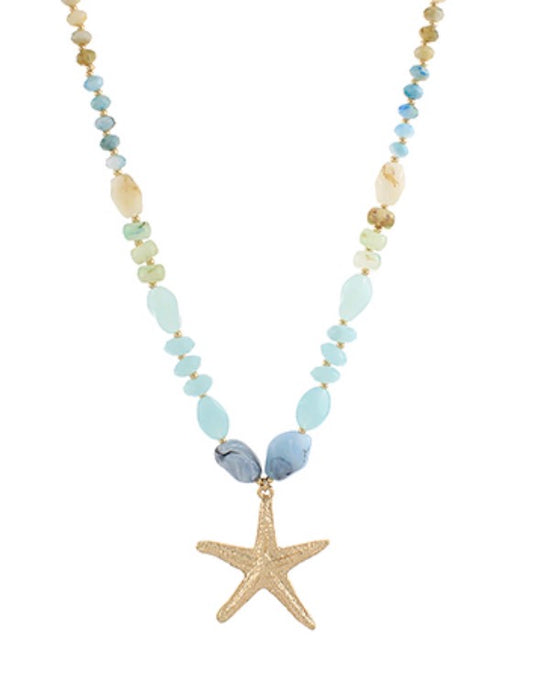 Beaded Starfish Necklace