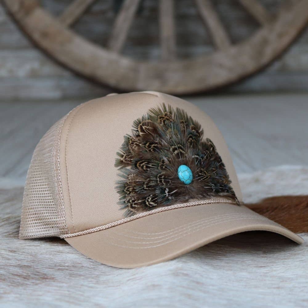 Feathered Trucker Caps