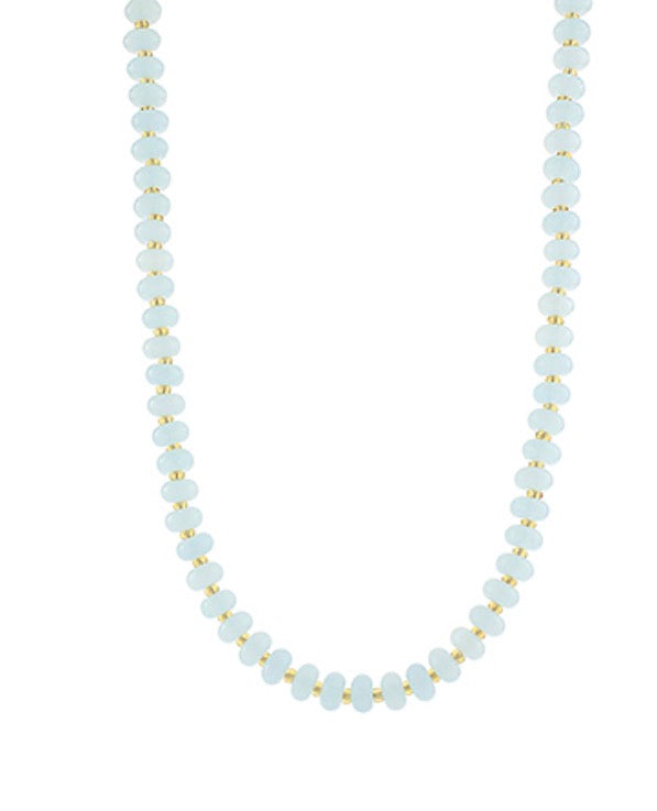 Small Beaded Necklace with Gold
