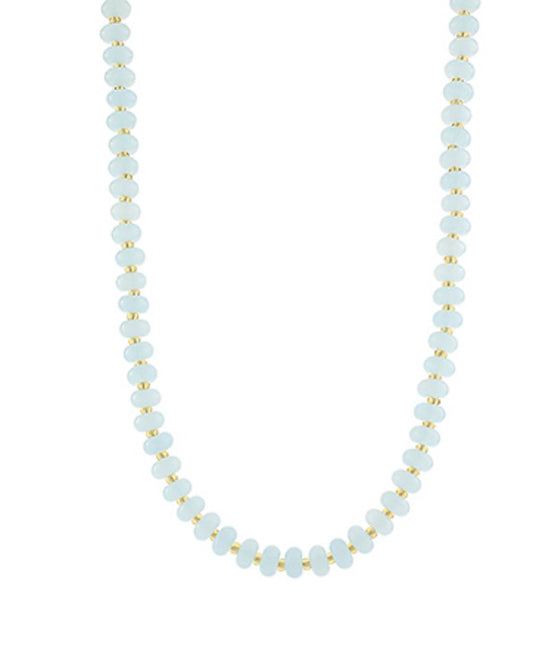 Small Beaded Necklace with Gold